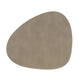 Lind DNA Nupo Curved Leather Placemat Nomad Grey