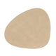 Lind DNA Nupo Curved Leather Placemat Sand