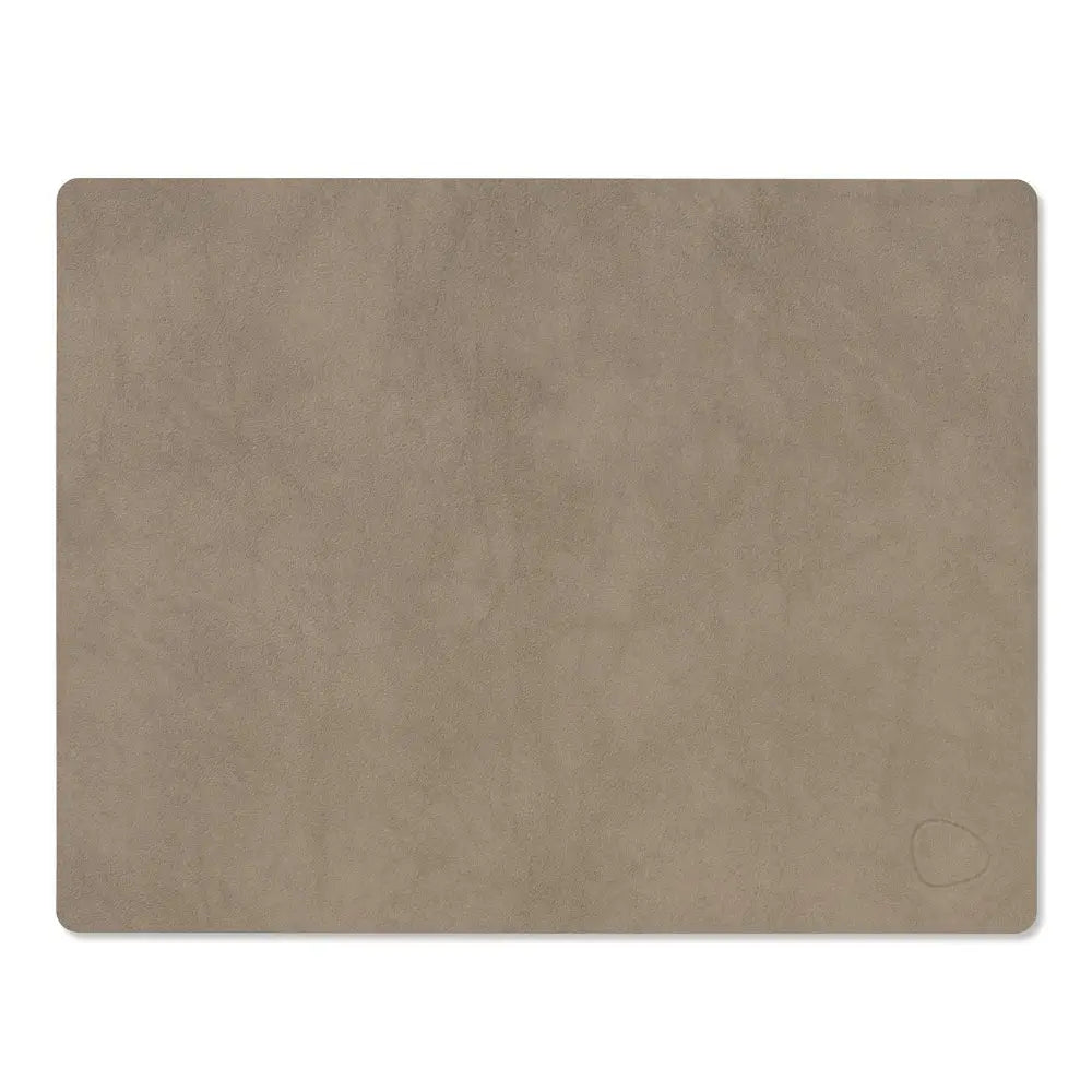 Brown rectangular placemat on a white background