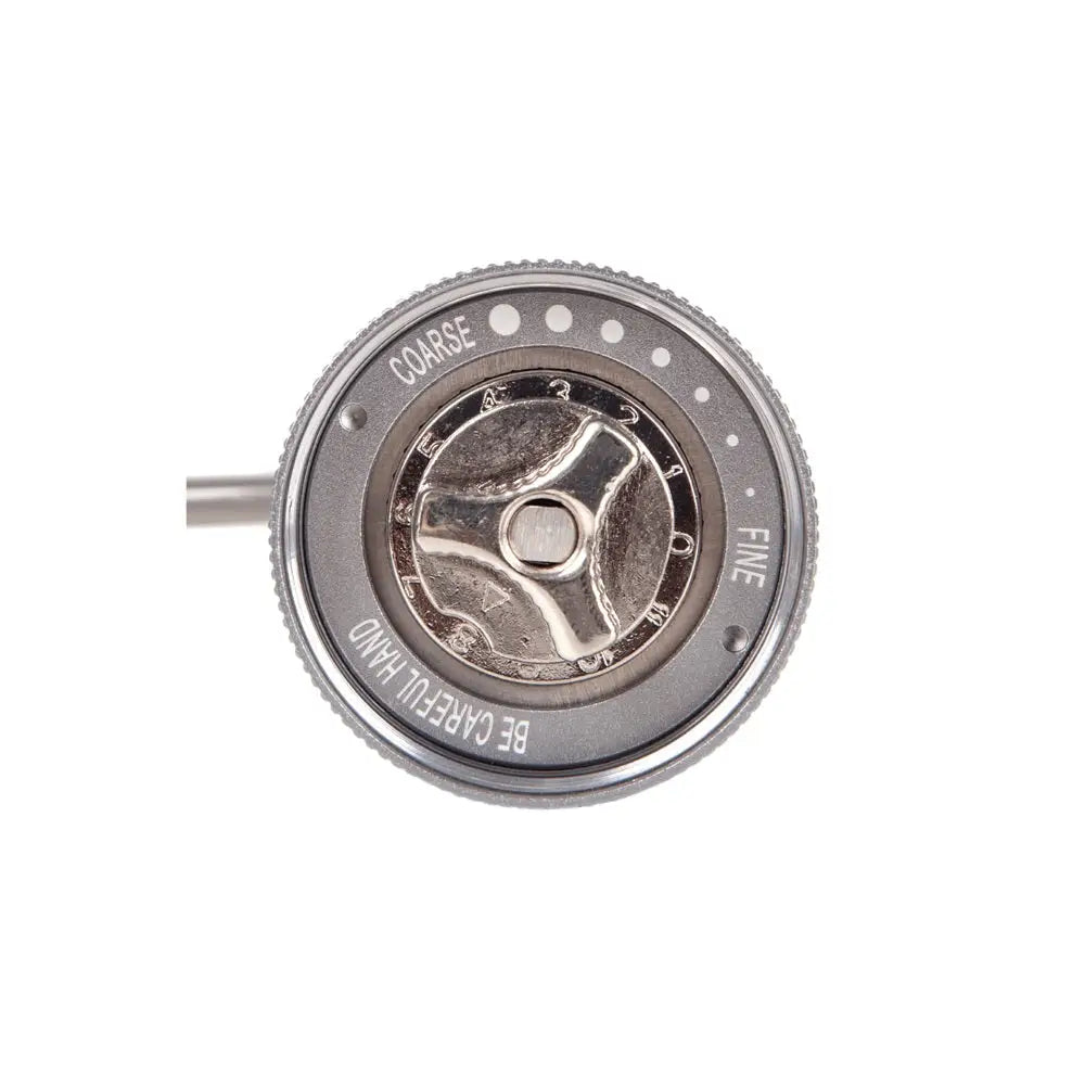 Grinder component with 'Coarse' and 'Fine' labels on a white background