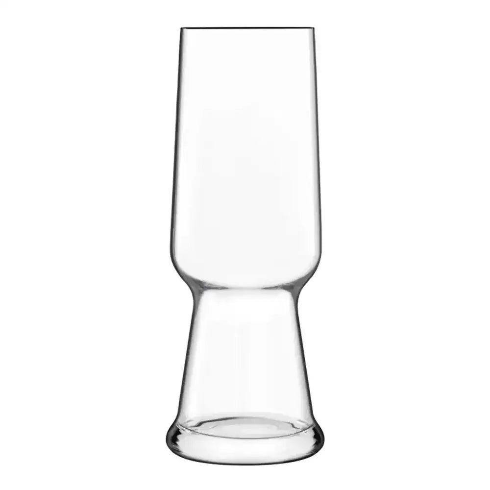 Clear glass on a white background