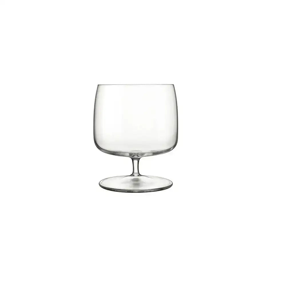 Clear glass on a white background