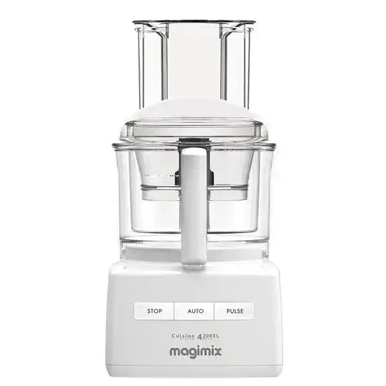 White Magimix food processor on a white background