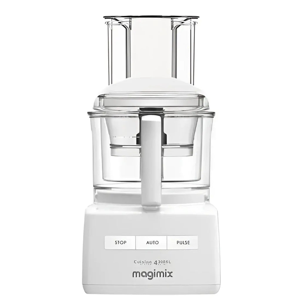 White Magimix food processor on a white background