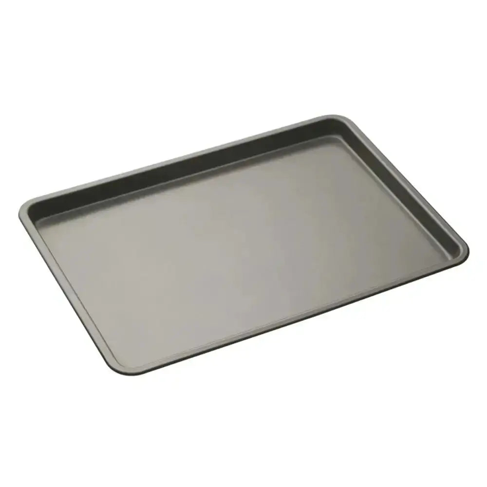 Rectangular baking tray on a white background