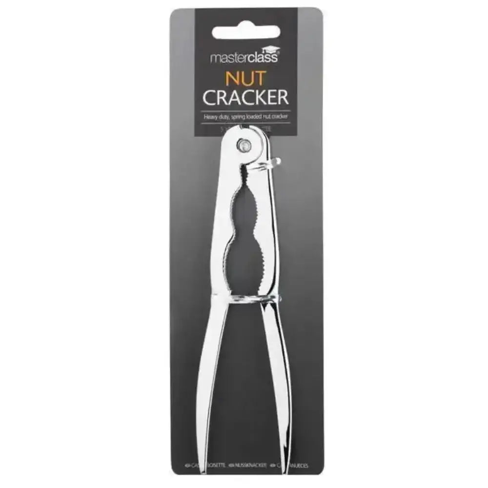Masterclass nut cracker on a black packaging background