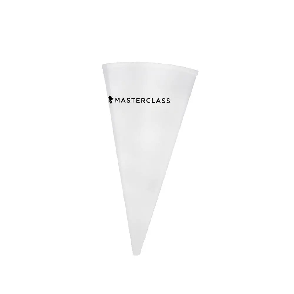 White cone-shaped product with 'Masterclass' branding on a white background