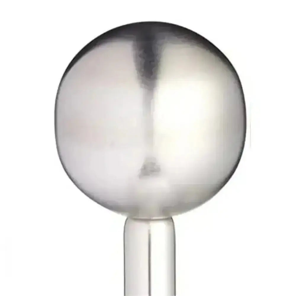 Metallic sphere on a white background