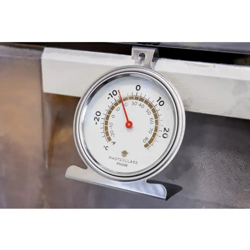 Thermometer attached to a metallic surface