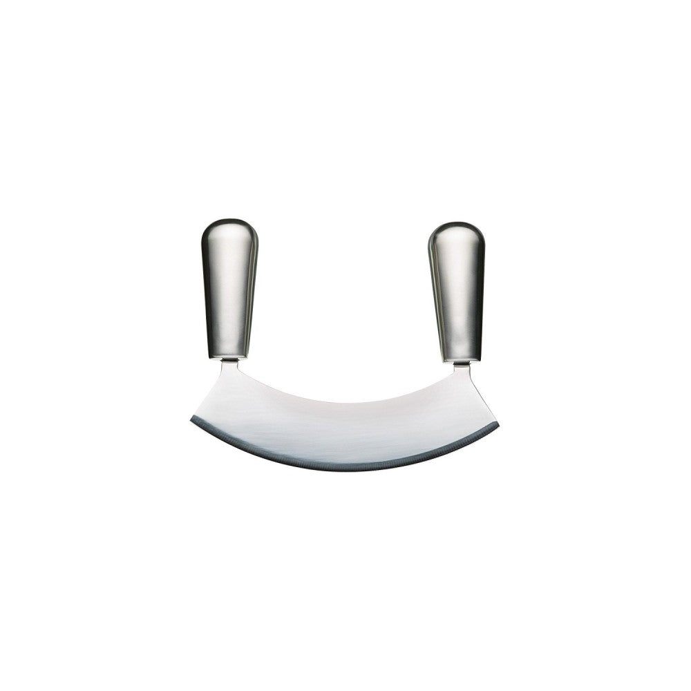 MasterClass Stainless Steel Single Bladed Mezzaluna 18cm