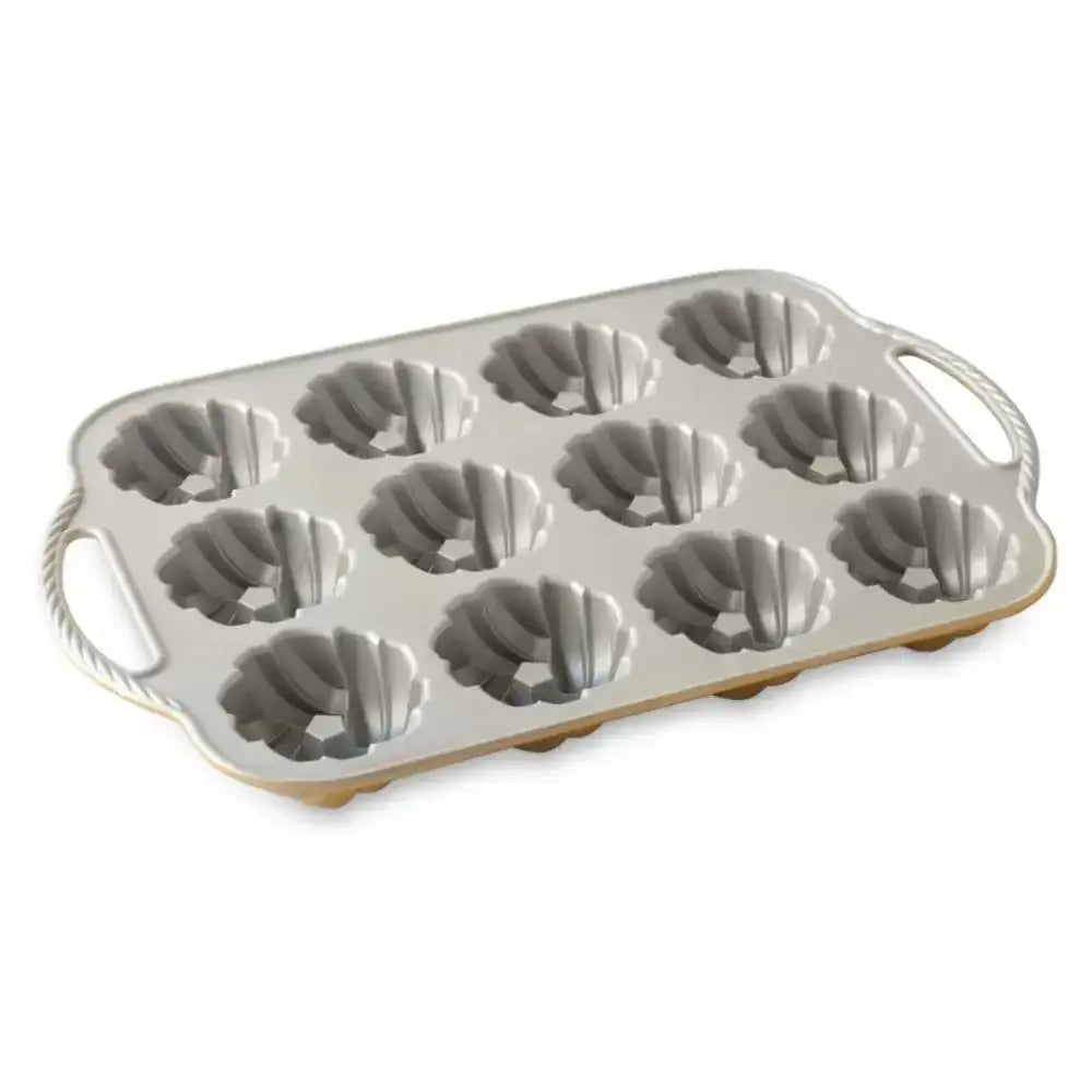 Braided mini Bundt cake pan with 12 molds, premium bakeware from Cookin Stores