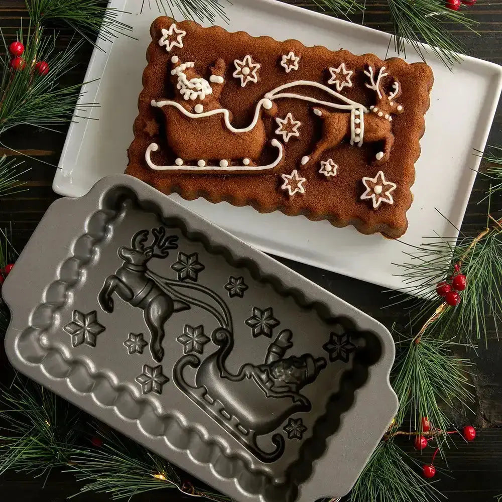 Nordic Ware Santa's Sleigh Loaf Pan.