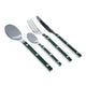 Olivia Stainless Steel Cutlery Set 16pc Dark Green