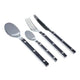 Olivia Stainless Steel Cutlery Set 16pc Dark Grey