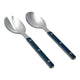 Olivia Stainless Steel Salad Server Set Dark Blue