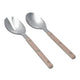 Olivia Stainless Steel Salad Server Set Pink