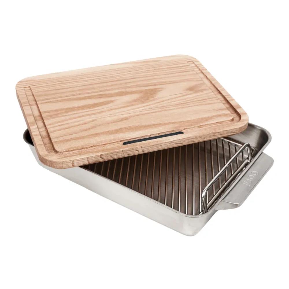 Ooni Stainless Steel Large Roasting Pan with Carving Board