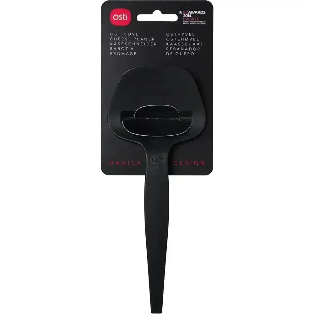 Black osti cheese planer slicer with a sleek modern design and sturdy handle for easy cheese slicing
