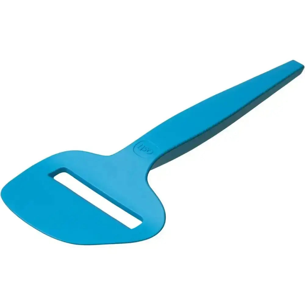 Bright blue silicone osti cheese planer slicer with sleek ergonomic handle and smooth rounded blade for easy slicing