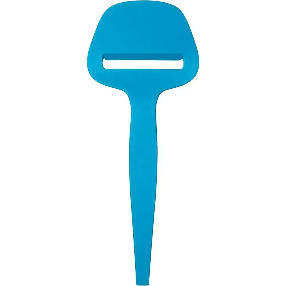 Bright blue silicone Osti cheese planer slicer with a sleek modern design and single horizontal blade slot