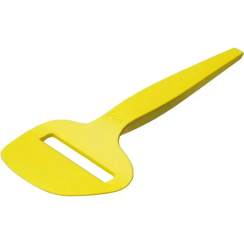 Osti cheese planer slicer yellow bright plastic cheese slicer with ergonomic handle and flat blade with central slot