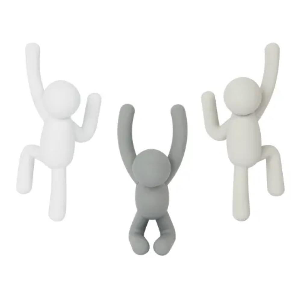Umbra Buddy Wall Hooks Set of 3 Grey