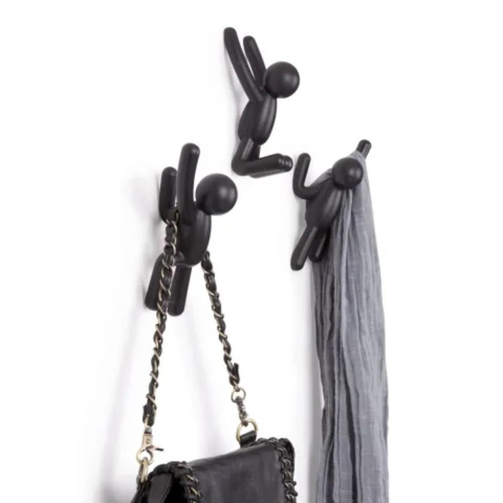 Umbra Buddy Wall Hooks Set of 3 Black