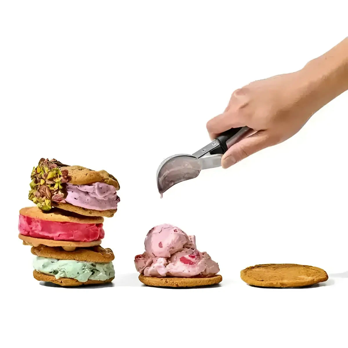 Oxo Stainless Steel Lever Ice Cream Scoop.