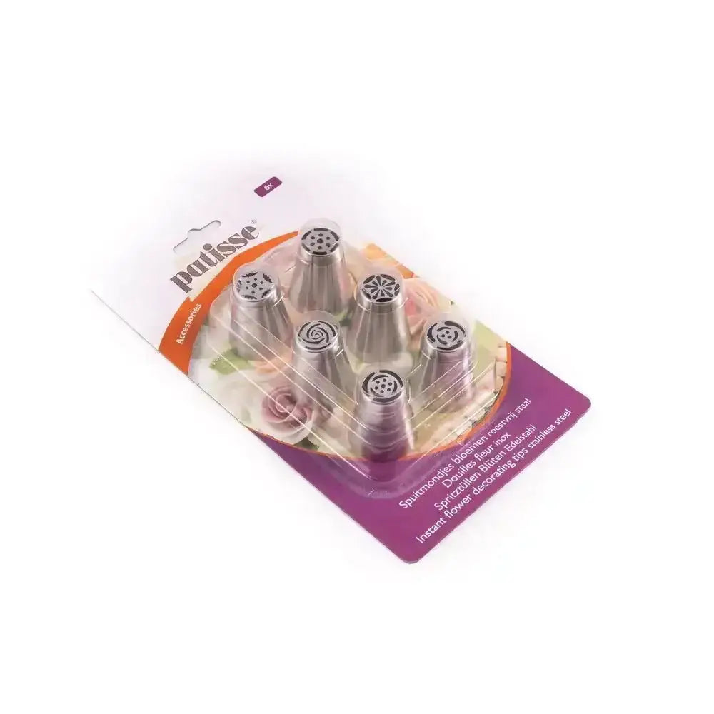 Set of piping tips in packaging with 'Patisse' branding on a white background