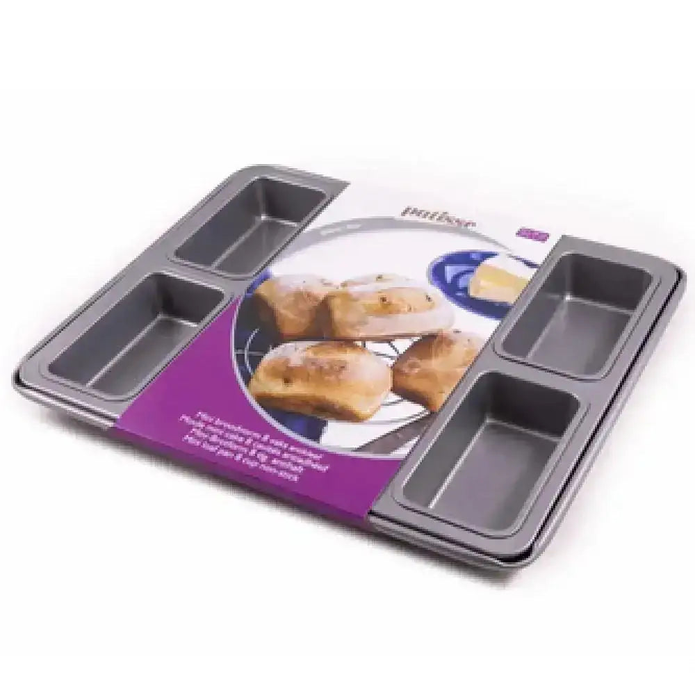Baking tray with compartments on a white background