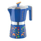 Pedrini Frida Kahlo Stovetop Espresso Maker Blue 6 Cup