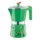 Pedrini Frida Kahlo Stovetop Espresso Maker Green 6 Cup