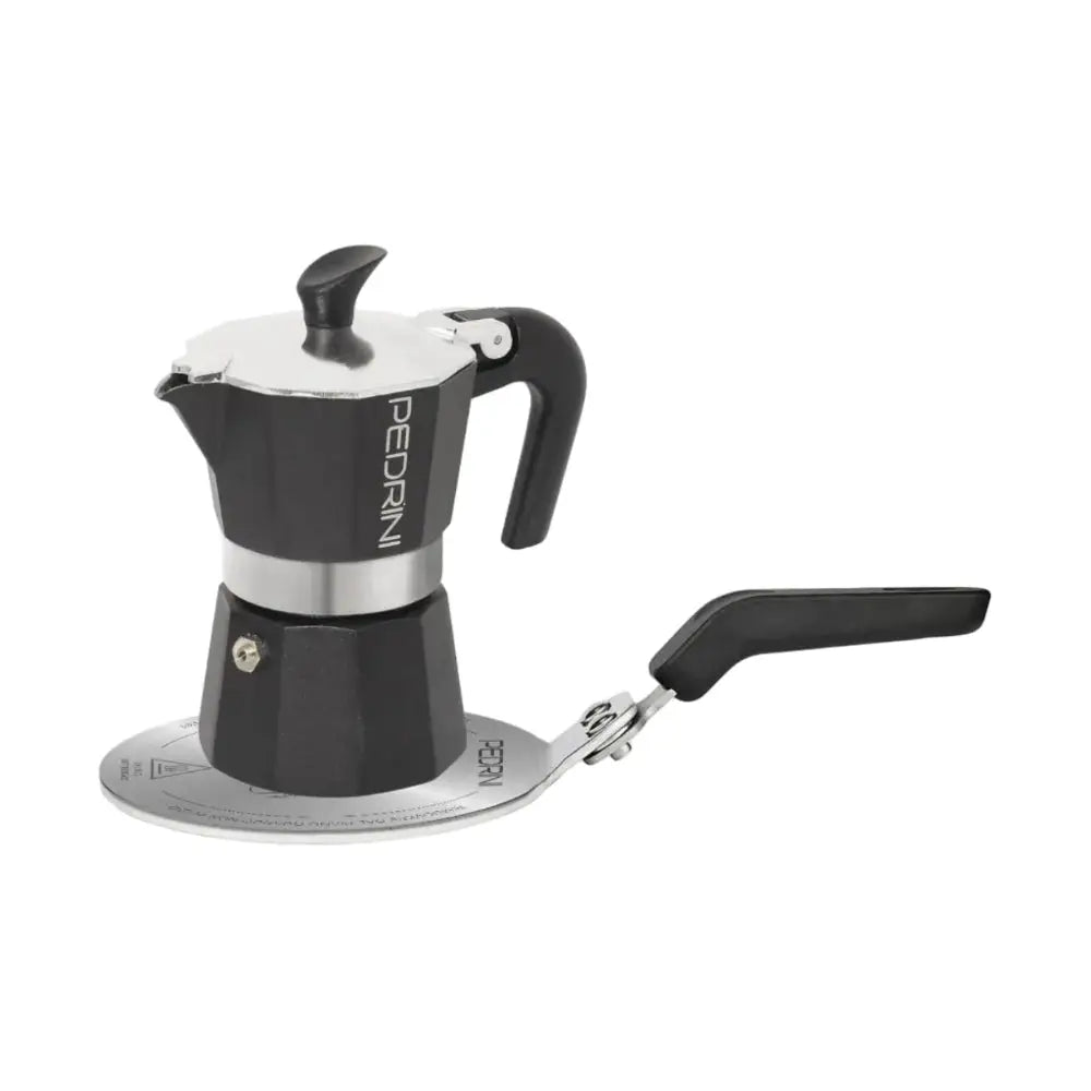 moka pot on an induction plate adaptor