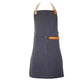 Pieter de Jager Canvas & Leather Apron Navy