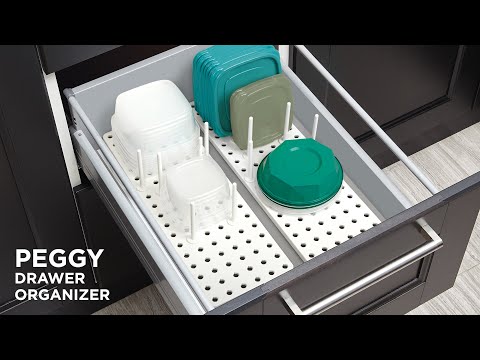 Umbra Peggy Adjustable Shelf And Drawer Organizer