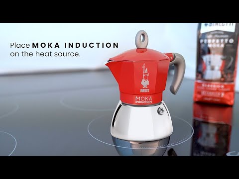 Bialetti Moka Induction Stovetop Espresso Maker 6 Cup Black