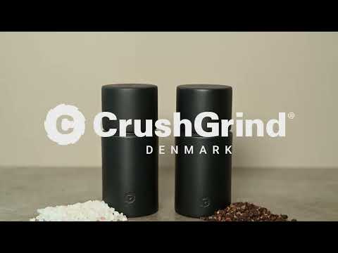 CrushGrind Bergen Beechwood Salt and Pepper Grinder Set