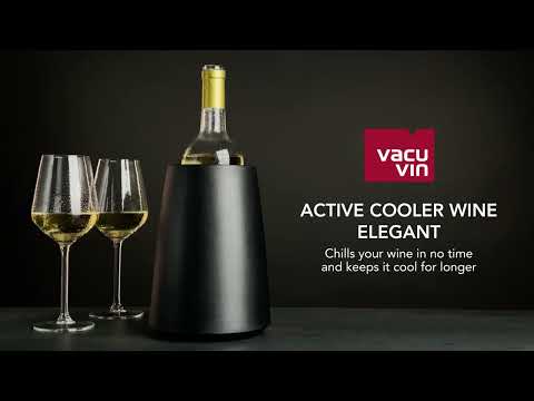 Vacu Vin Rapid Ice Wine Bottle Chiller Black