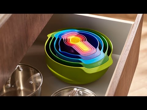 Joseph Joseph Nest Plus Bowl 9 Piece Set Sage