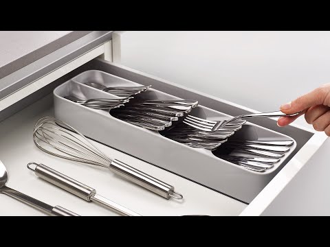 Joseph Joseph Drawerstore Compact Cutlery Organizer Grey