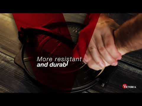 Victoria Seasoned Cast Iron Tortilla Press 20cm