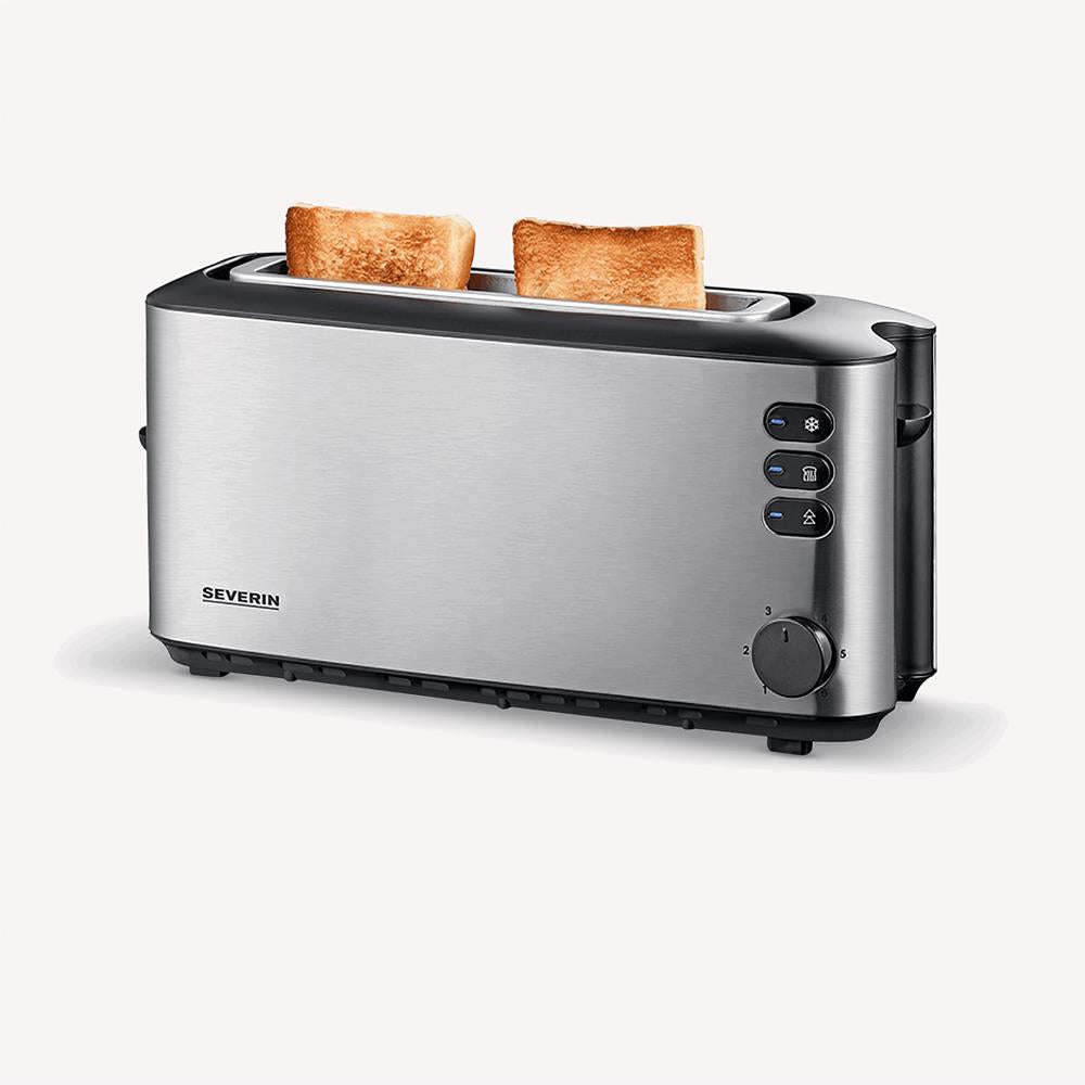 Severin Stainless Steel 2 Slice Long Slot Toaster.