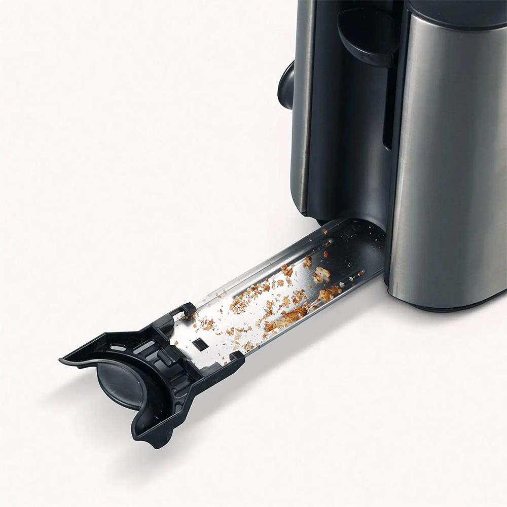 Severin Stainless Steel 2 Slice Long Slot Toaster.