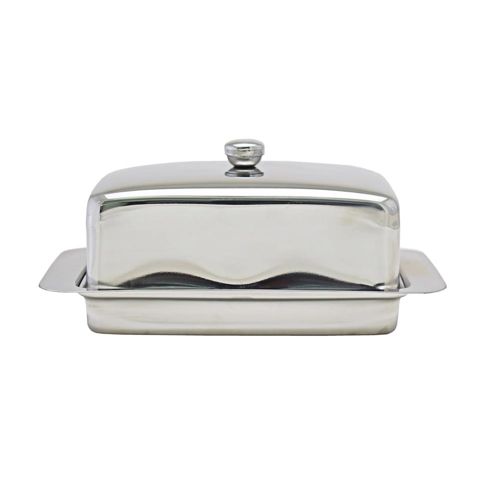 Stainless Steel Rectangular Butter Dish 500g