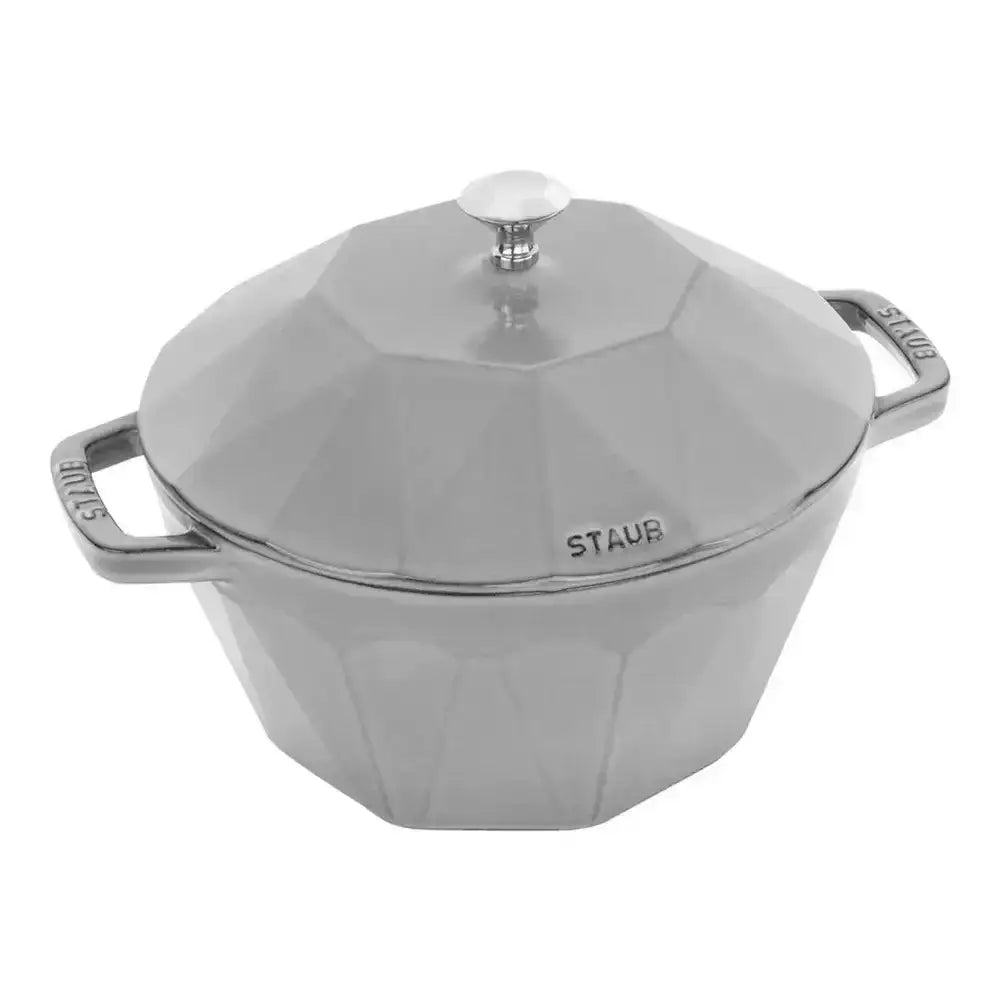 Staub Cast Iron Diamond Cocotte 2.8l Grey.