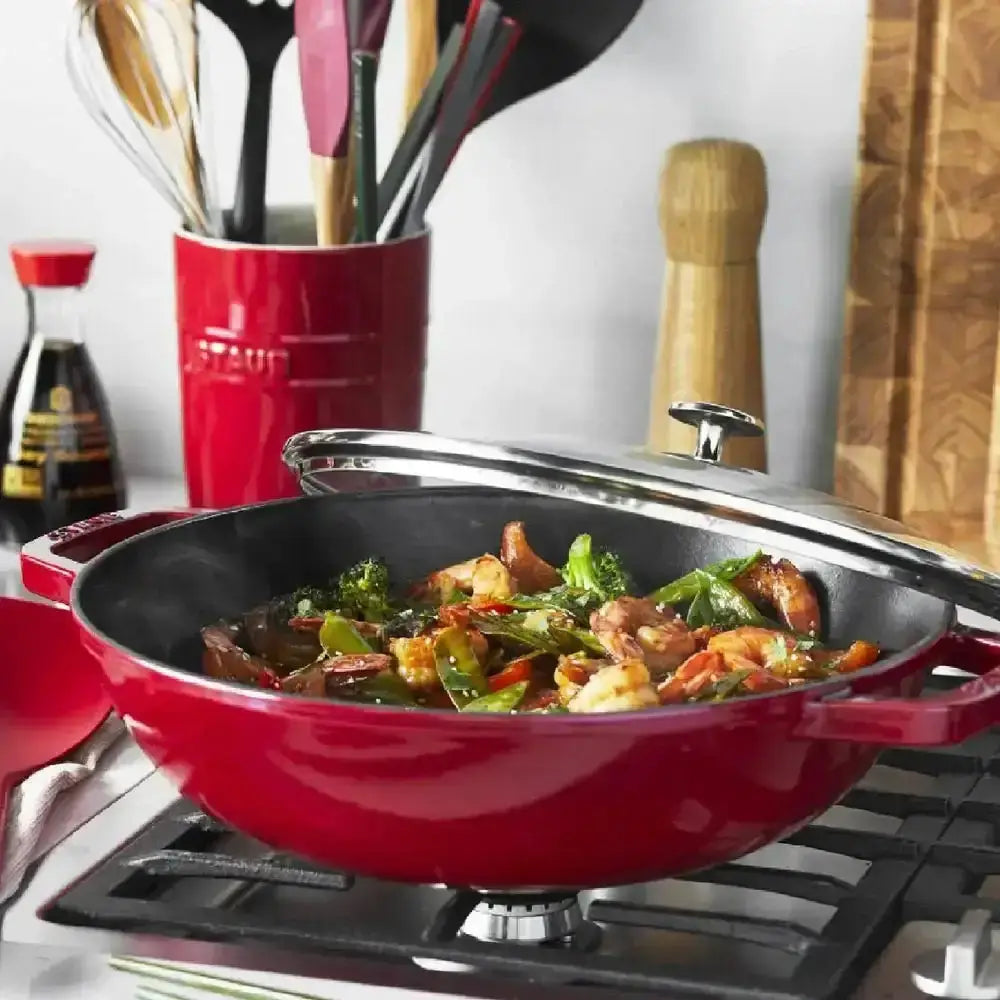 Staub Cast Iron Wok 30cm.