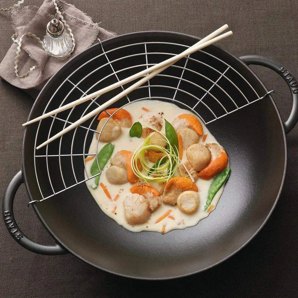 Staub Cast Iron Wok 37cm.