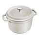 Staub Round Cast Iron Casserole Pot 3.8L Truffle