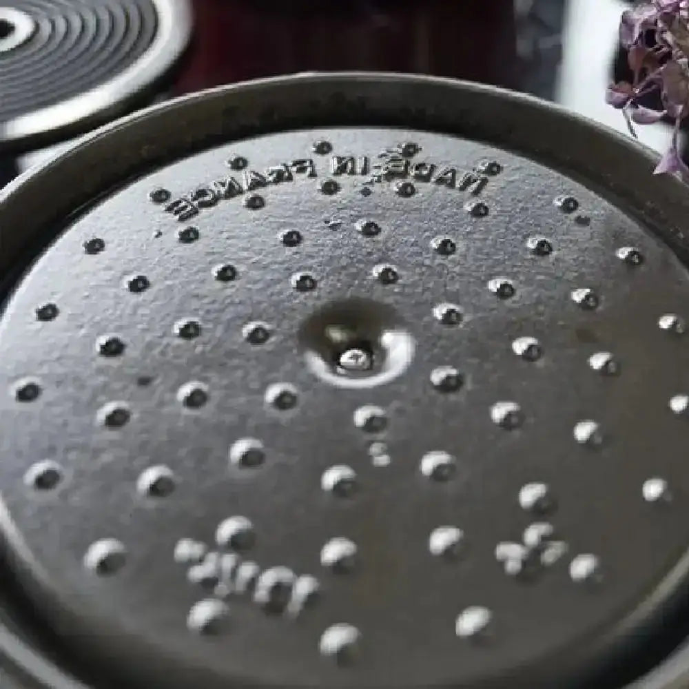 Staub Round Cast Iron Casserole & Steamer 5.2L.