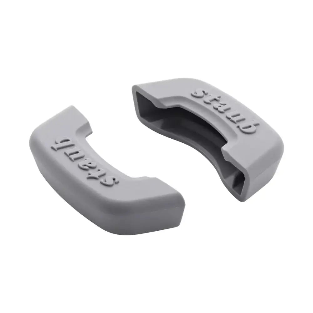 Silicone handle attachments on a white background